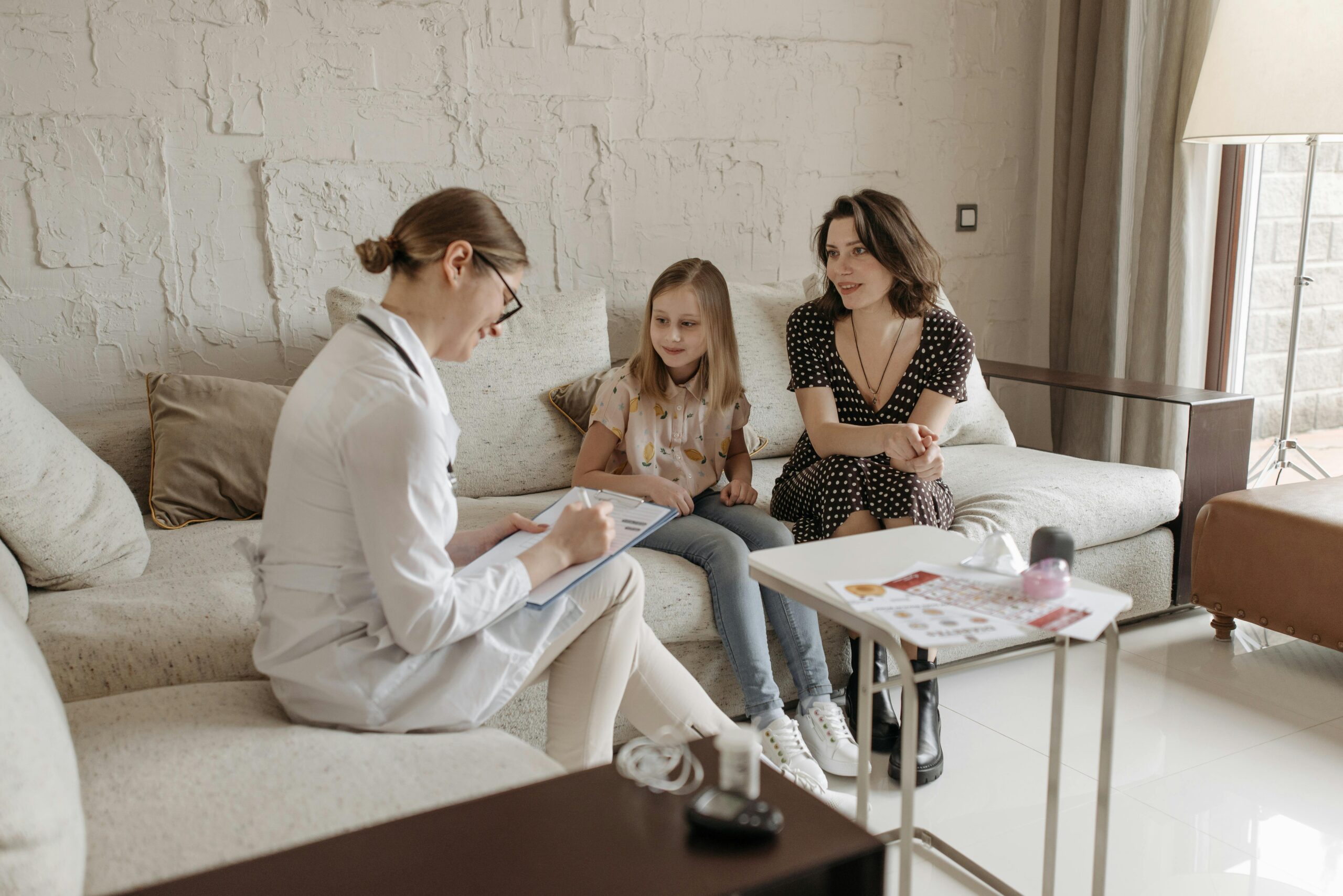 Familie i terapi sammen